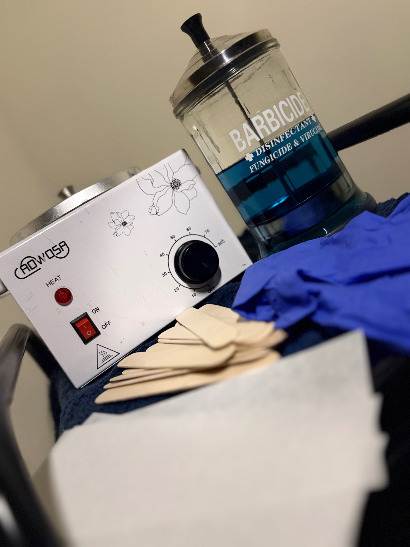Waxing and skincare treatment room at Premiere