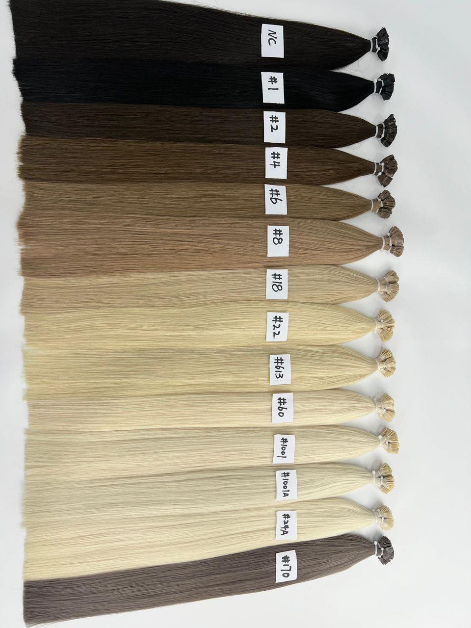 Solid colour extension swatches from the Premiere line
