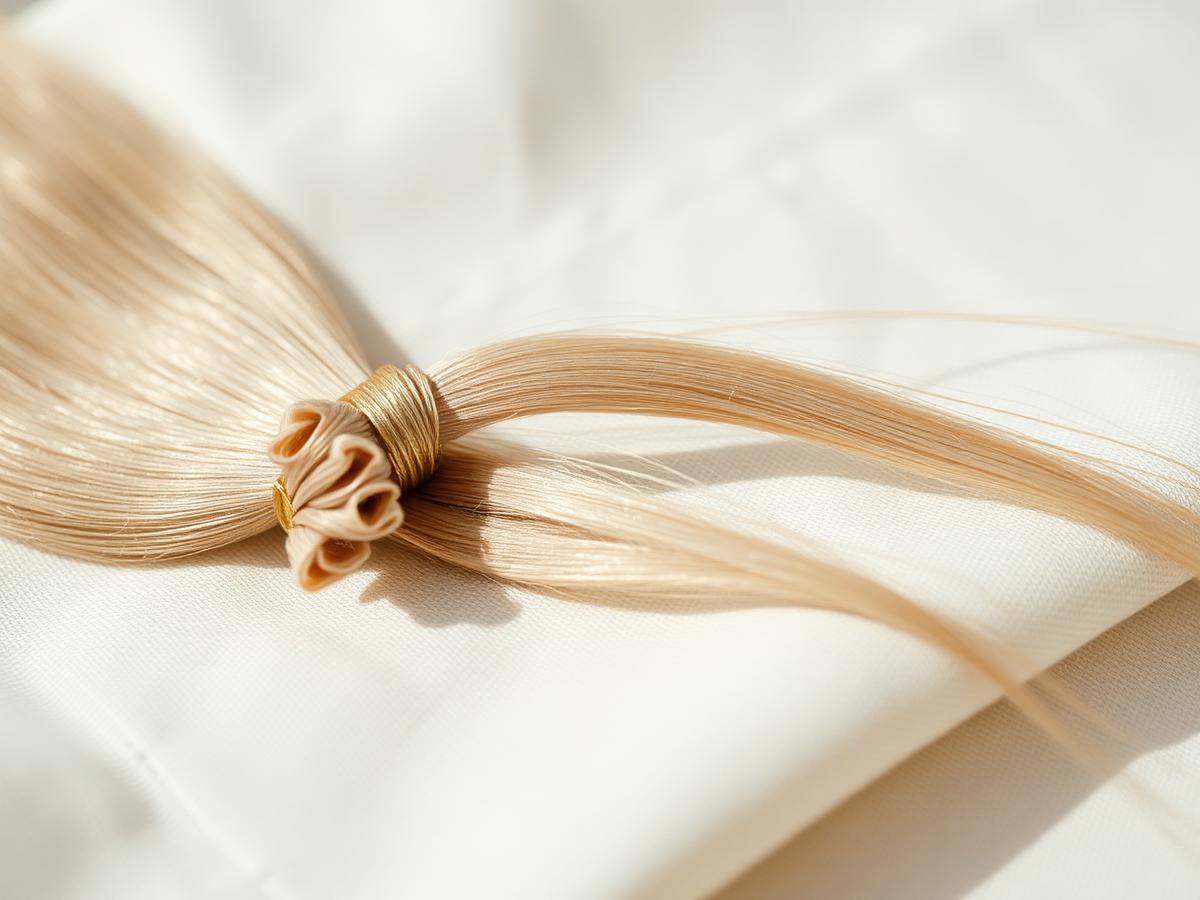 Premium hair extension detail